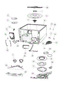 Tub Assy parts for  Dishwasher DD24DTI6V2-88557-A from AppliancePartsPros.com