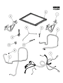 Lid / Link Assy parts for  Dishwasher DD24SCB6-88524A from AppliancePartsPros.com