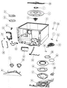 Tub Assy parts for  Dishwasher DD24SCB6V2-88602-A from AppliancePartsPros.com