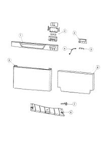Front Assy parts for  Dishwasher DD24SCTB6-88510A from AppliancePartsPros.com