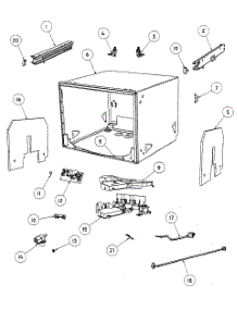 Cabinet Assy parts for  Dishwasher DD24SCTB6-88510A from AppliancePartsPros.com