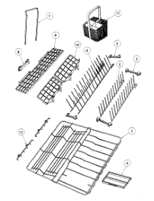 Baskets / Racks parts for  Dishwasher DD24SCTB6-88510A from AppliancePartsPros.com