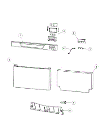 Front Assy parts for  Dishwasher DD24SCTW6-88515A from AppliancePartsPros.com