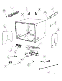 Cabinet Assy parts for  Dishwasher DD24SCTW6-88515A from AppliancePartsPros.com