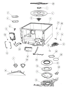 Tubs Assy parts for  Dishwasher DD24SCTW6-88515A from AppliancePartsPros.com