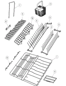 Baskets / Racks parts for  Dishwasher DD24SCTW6-88515A from AppliancePartsPros.com