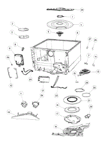 Tubs Assy parts for  Dishwasher DD24SCTX6-88512A from AppliancePartsPros.com