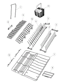 Baskets / Racks parts for  Dishwasher DD24SCTX6-88512A from AppliancePartsPros.com