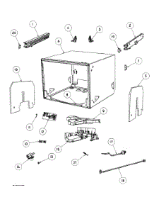 Cabinet Assy parts for  Dishwasher DD24SCW6-88519A from AppliancePartsPros.com