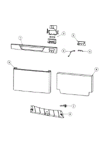 Front Panel parts for  Dishwasher DD24SCW6V2-88564A from AppliancePartsPros.com