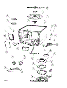 Tub Assy parts for  Dishwasher DD24SCW6V2-88564A from AppliancePartsPros.com