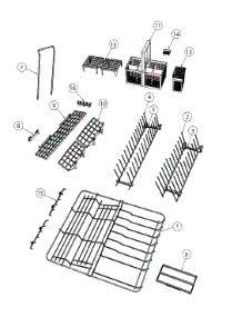 Racks parts for  Dishwasher DD24SCW6V2-88564A from AppliancePartsPros.com