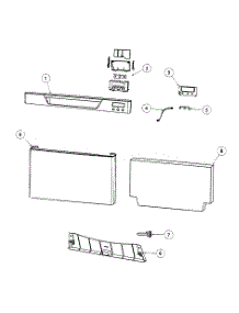 Front Assy parts for  Dishwasher DD24SCX6-88520A from AppliancePartsPros.com