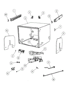 Cabinet Assy parts for  Dishwasher DD24SCX6-88520A from AppliancePartsPros.com