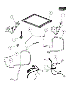 Lid / Link Assy parts for  Dishwasher DD24SCX6-88520A from AppliancePartsPros.com