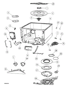 Tubs Assy parts for  Dishwasher DD24SCX6-88520A from AppliancePartsPros.com