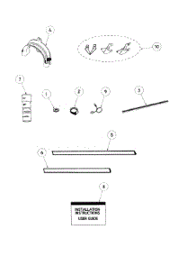 Installation Parts parts for  Dishwasher DD24SCX6V2-88565A from AppliancePartsPros.com