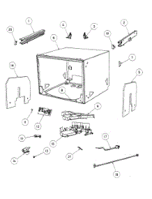 Cabinet Assy parts for  Dishwasher DD24SDFTX6-88503A from AppliancePartsPros.com
