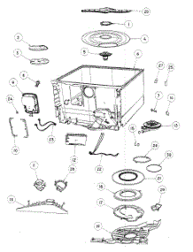 Tubs Assy parts for  Dishwasher DD24SDFTX6-88503A from AppliancePartsPros.com