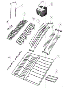 Baskets / Racks parts for  Dishwasher DD24SDFTX6-88503A from AppliancePartsPros.com