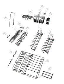 Racks parts for  Dishwasher DD24SDFTX6V2-88556A from AppliancePartsPros.com