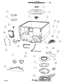 Tubs Assy parts for  Dishwasher DD24SDFX6-88525A from AppliancePartsPros.com