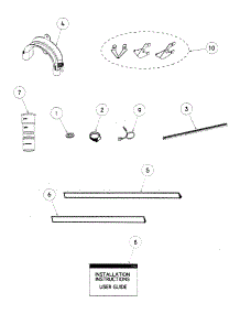 Installation parts for  Dishwasher DD24SDFX6-88525A from AppliancePartsPros.com