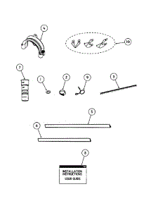 Installation Parts parts for  Dishwasher DD24SDFX6V2-88603-A from AppliancePartsPros.com