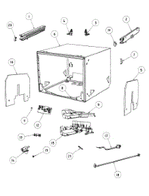 Cabinet Assy parts for  Dishwasher DD24SHTI6-88523A from AppliancePartsPros.com