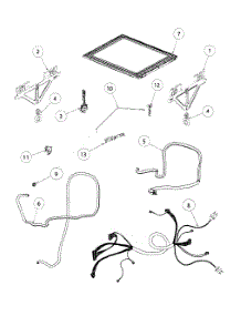 Lid / Link Assy parts for  Dishwasher DD24SHTI6-88523A from AppliancePartsPros.com