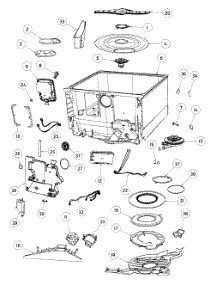 Tubs Assy parts for  Dishwasher DD24SHTI6-88523A from AppliancePartsPros.com