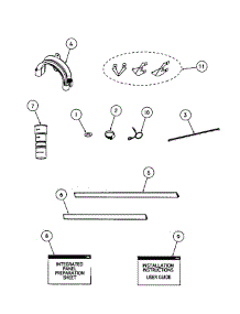 Installation Parts parts for  Dishwasher DD24SHTI6V2-88601-A from AppliancePartsPros.com