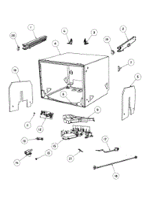 Cabinet Assy parts for  Dishwasher DD24SI6-88522A from AppliancePartsPros.com