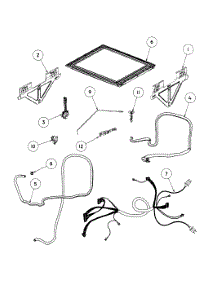 Lid / Link Assy parts for  Dishwasher DD24SI6-88522A from AppliancePartsPros.com