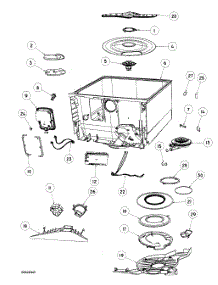 Tub Assy parts for  Dishwasher DD24SI6-88522A from AppliancePartsPros.com