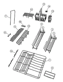 Rack Assembly parts for  Dishwasher DD24SI6V2-88567-A from AppliancePartsPros.com