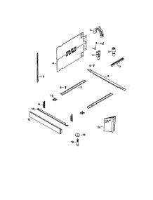 Installation Components parts for  Dishwasher DD601-87225 from AppliancePartsPros.com