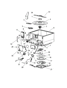 Tubs And Components parts for  Dishwasher DD603B from AppliancePartsPros.com