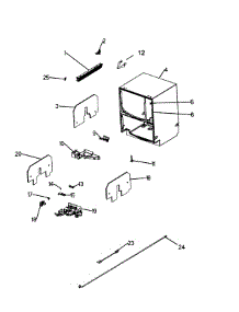 Cabinet parts for  Dishwasher DD603FC-88449-B from AppliancePartsPros.com