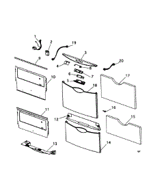 Front Panel 1 parts for  Dishwasher DD603SS from AppliancePartsPros.com