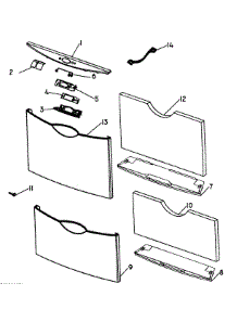 Front Panels / Controls parts for  Dishwasher DD605BK-88464A from AppliancePartsPros.com