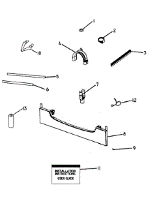 Installation Components parts for  Dishwasher DD605BK-88464A from AppliancePartsPros.com