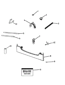 Installation Components parts for  Dishwasher DD605FD-88468A from AppliancePartsPros.com