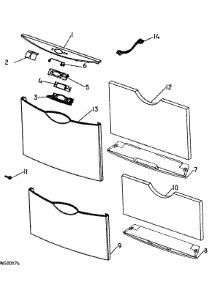 Front Panels / Controls parts for  Dishwasher DD605HSS-88466A from AppliancePartsPros.com