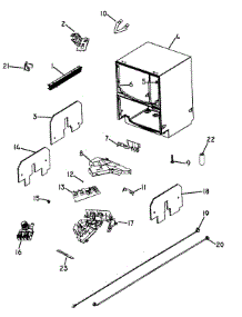 Cabinet Parts parts for  Dishwasher DD605HSS-88466A from AppliancePartsPros.com