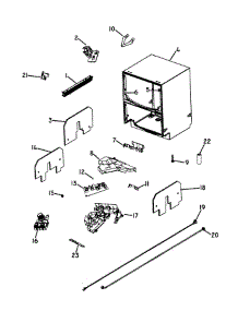 Cabinet Parts parts for  Dishwasher DD605IH-88470A from AppliancePartsPros.com
