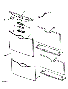 Front Panels / Controls parts for  Dishwasher DD605ZW-88462A from AppliancePartsPros.com