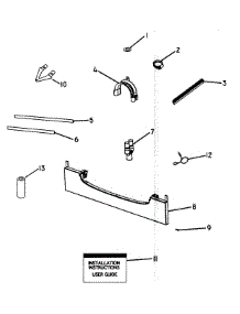 Installation Components parts for  Dishwasher DD605ZW-88462A from AppliancePartsPros.com