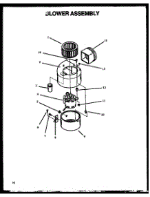 Blower Assembly (Ddv30e / P1119601s) (Ddv30w / P1119602s) parts for Amana Range Hood DDV30W1/P1179402S from AppliancePartsPros.com