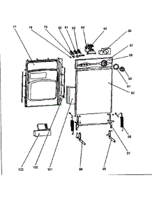 Door Assy parts for Danby Dishwasher DDW1802BL from AppliancePartsPros.com